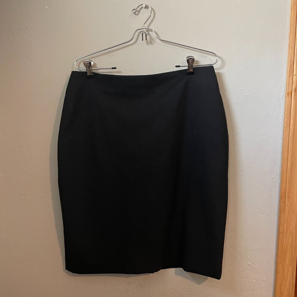 Jones New York Stretch Black Pencil Skirt, Size 12